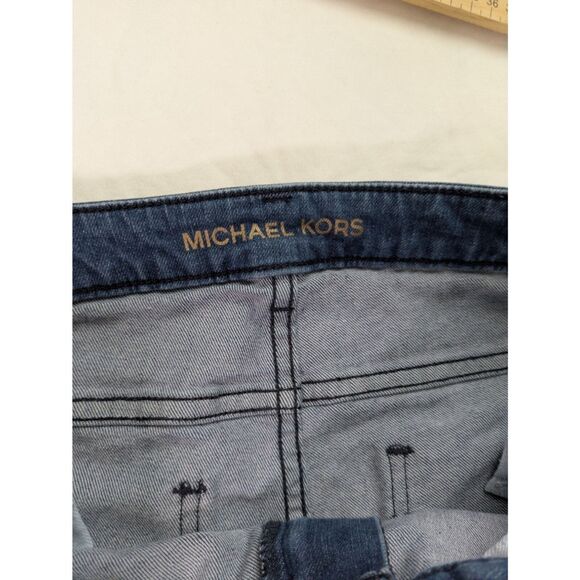 Michael Kors Jeans Womens 8 Raw Hem Cropped Denim‎ Pants - Picture 7 of 9